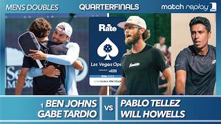 Ben Johns & Gabe Tardio vs Will Howells & Pablo Tellez | PPA Rate Las Vegas Open Quarterfinal
