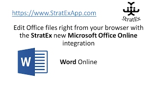 StratEx Microsoft Office Integration Word