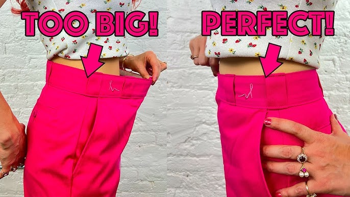 How To Easily Take In (Alter) Pants That Are Too Big At The Waist and Seat  
