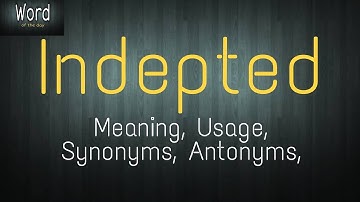 Word of the day - Indebted