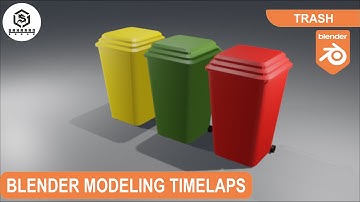 Blender Tutorial || Blender Modeling  Trash (Low Poly)