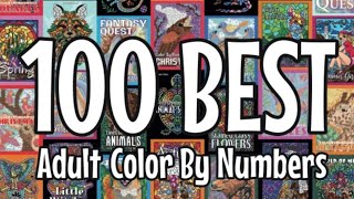 Flip Through 100 Best Adult Color By Numbers Sunlife Drawing