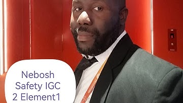 Nebosh IGC 2 Element1 Substance misuse at work