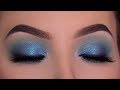 Blue Holiday Eye Makeup Tutorial