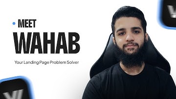 Your Landing Page Problem Solver | Wahab Zafar founder WzWebs
