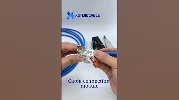 How to connect a cat6a keystone jack module with a cat6a sfutp ethernet cable？#cabling #cable #diy