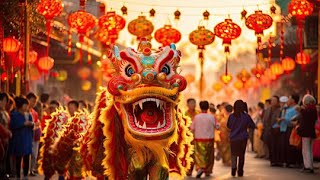 The daring dragon dances of the Chinese new year .￼