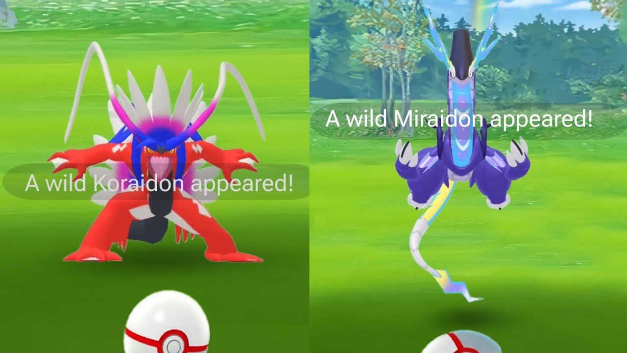 😲Omg! Koraidon & Miraidon in pokemon go. 