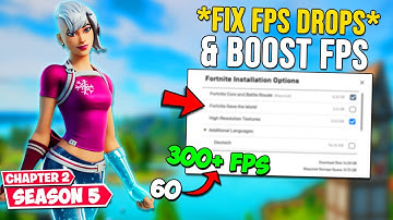 How To Fix FPS Drops in Fortnite - Boost FPS & Fix Lag (Chapter 2 Season 5)