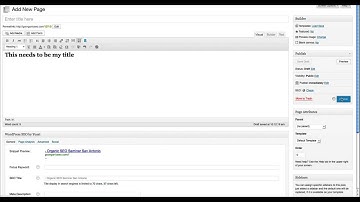 Setting Header Titles in WordPress