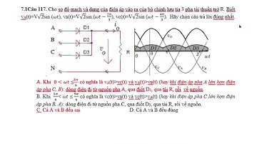 Tóm tắt hoạt động của bcl tia, 3 pha, không điều khiển, tải thuần trở R -V3