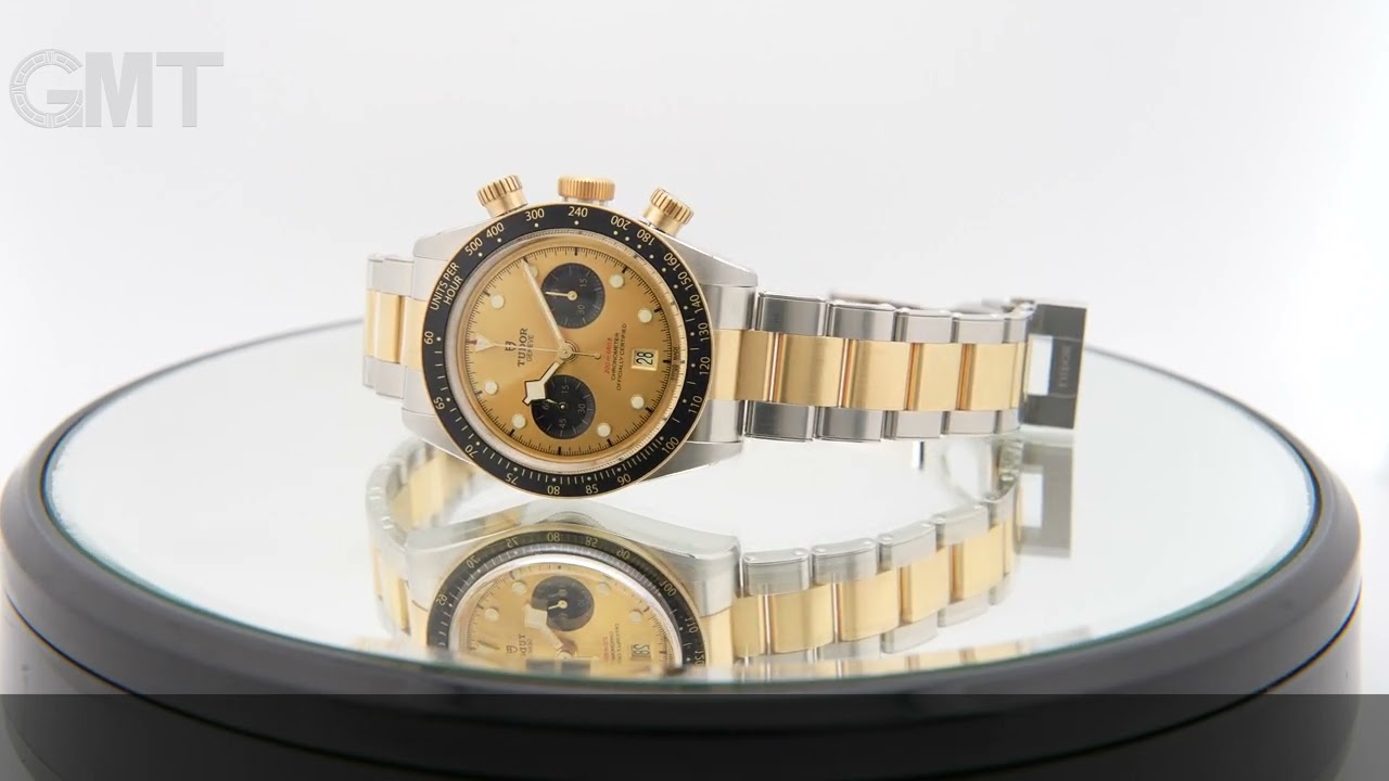 TUDOR ヘリテージブラックベイ クロノ シャンパン 79363N-0007 - YouTube