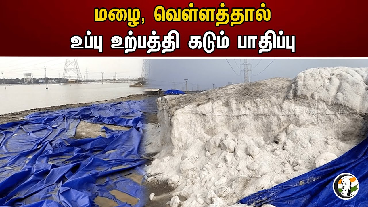 ⁣மழை, வெள்ளத்தால் உப்பு உற்பத்தி கடும் பாதிப்பு | Floods | Rain