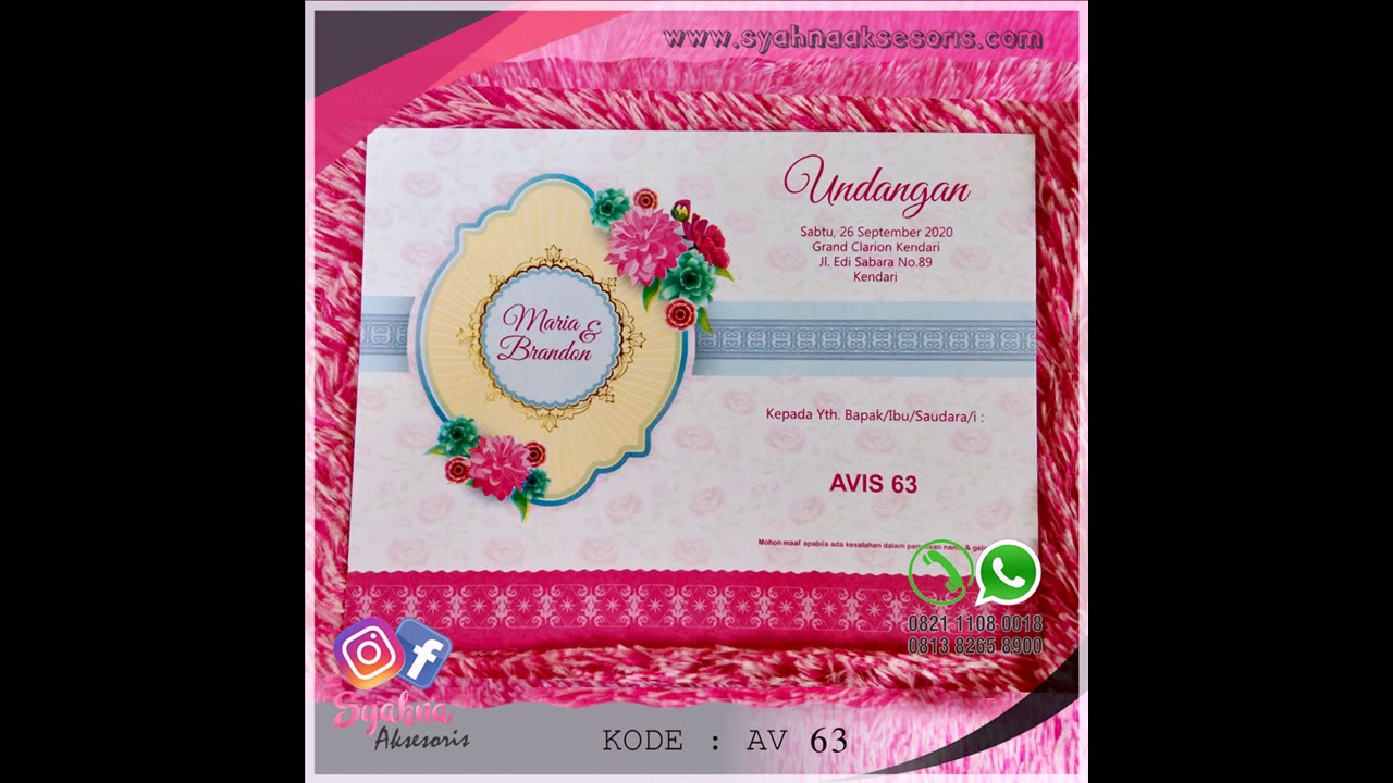 Jual 88124 Undangan Blanko Era Baru Erba Kota Bekasi