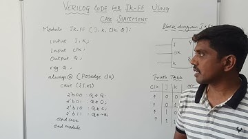 How to Write Verilog code for JK FF Using Case Statement? || Learn Thought || S VIJAY MURUGAN