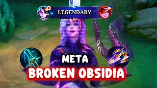 BROKEN DMG!! BEST OBSIDIA DAMAGE BUILD FOR!! TOP GLOBAL OBSIDIA ONE HIT BULD 2025 - MLBB