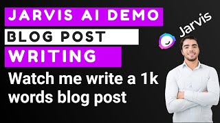 Information Watch me test Jarvis AI, Conversion.AI to write a Camera Blog post News
