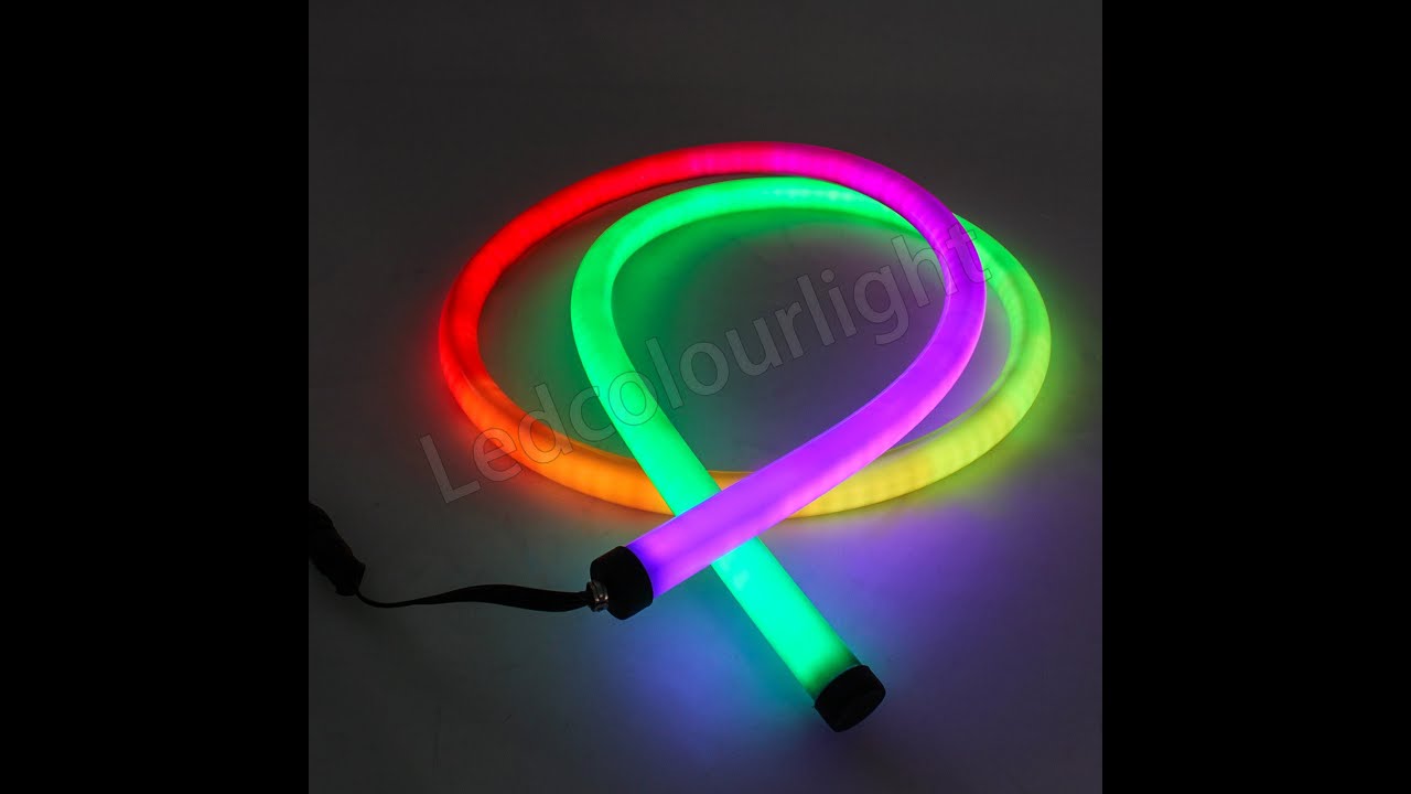 360 degree D22 Black shell Flexible digital RGB neon flex tube lights