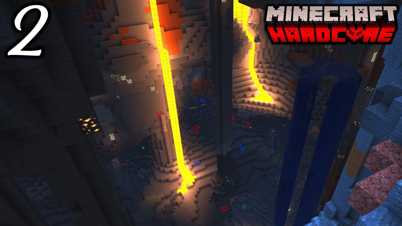MASSIVE CAVE | Minecraft Hardcore Survival | Episode 2 - YouTube