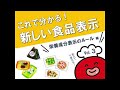 【墨田区食品表示動画】～食品表示を学ぼう～Vol.3「栄養成分表示のルール」編