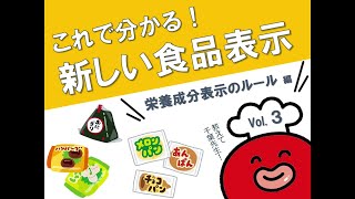 【墨田区食品表示動画】～食品表示を学ぼう～Vol.3「栄養成分表示のルール」編