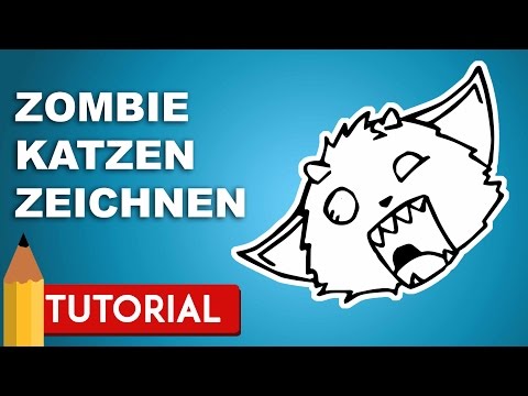 Wie zeichnet man eine Zombie Katze - DRAWING TUTORIAL ♥ausgezeichnet @AusgezeichnetTV