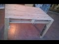 COSTRUIRE UN TAVOLO CON I PALLETS - Table made from pallets