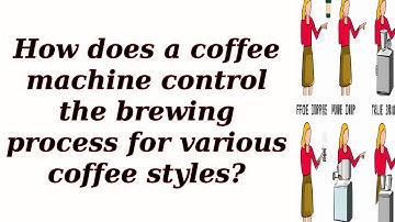 How does a coffee machine control the brewing process for various coffee styles??