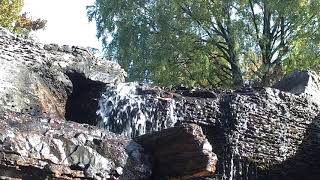 DJI Osmo 4k video - slowmo waterfall at Botanical Garden Oslo