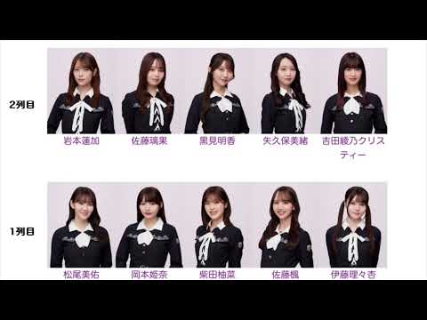 乃木坂46 38thアンダー 「交感神経優位」
