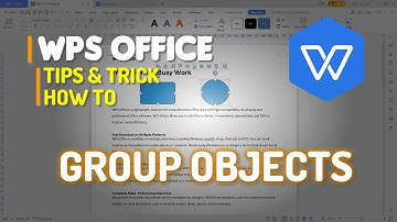 WPS Office Word How To Group Objects
