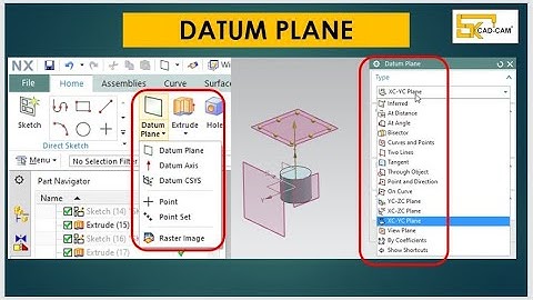 Lesson 11 HOW TO CREAT DATUM PLANE IN UG NX 10