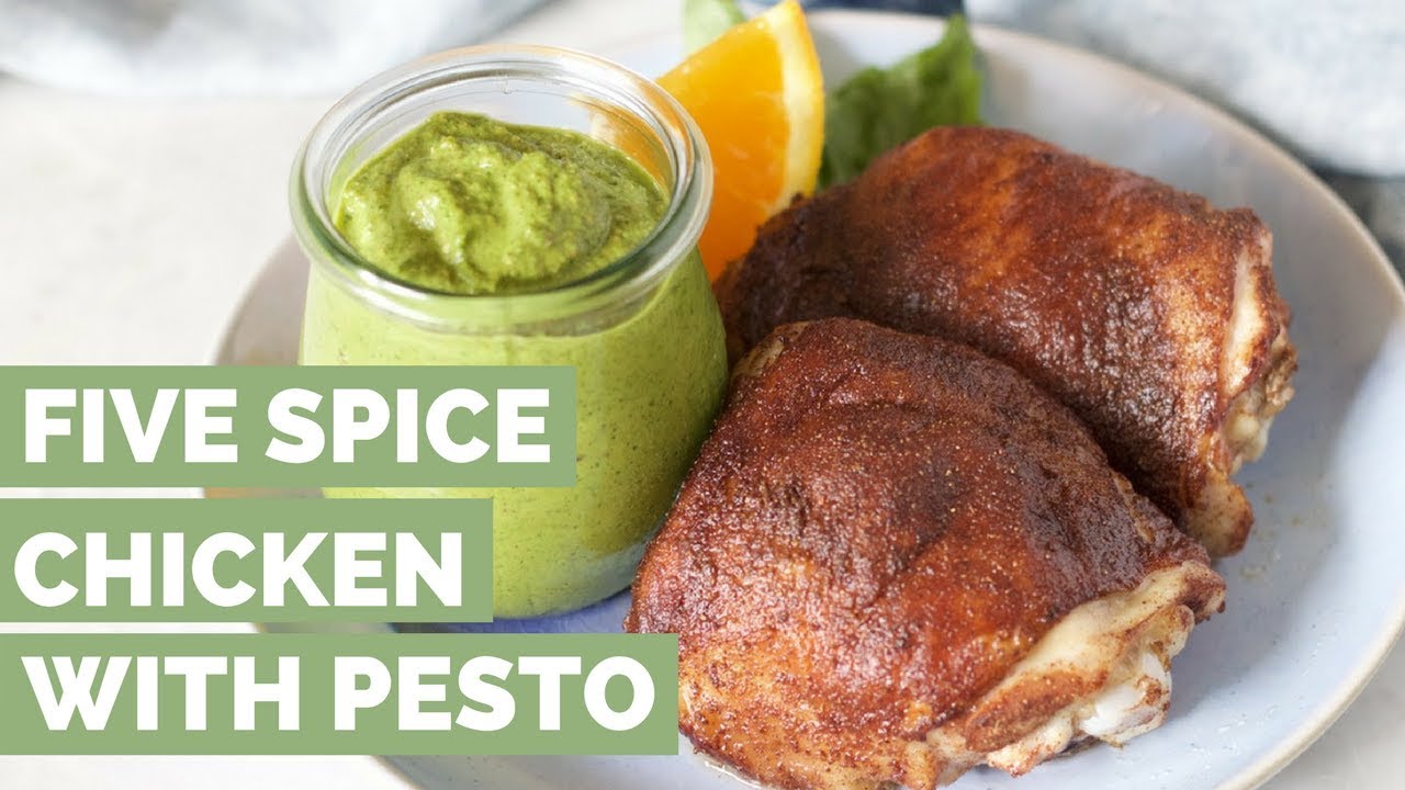 Paleo Five Spice Chicken Thighs with Orange Pesto YouTube