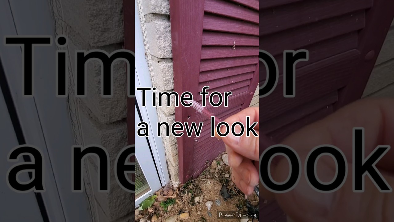 Снимите ставни для покраски