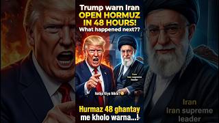 Trump’s 48 Hour Warning to Iran for Hormuz… What Happened Next? 😳🔥 #funny #aimemes #trump #trending