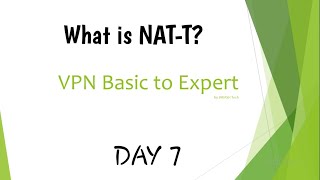 VPN - Virtual Private Networking || What is NAT -T || Network Engineer || 2020 image