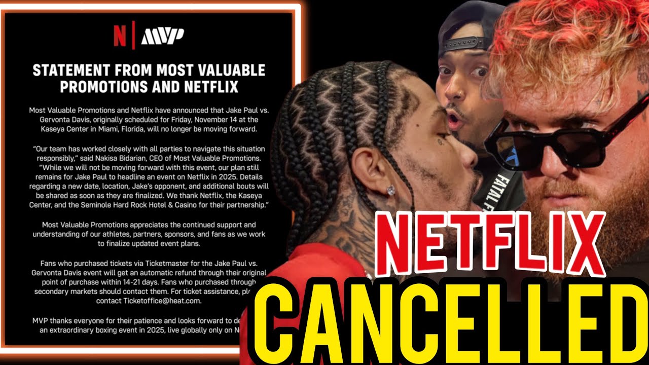 CANCELLED: Netflix Pulled The Plug On Tank Davis vs Jake Paul Due To Tank’s Domestic Violence Case