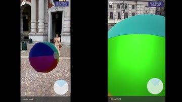 Shared AR crossplatform multiplayer online with physics and collisions