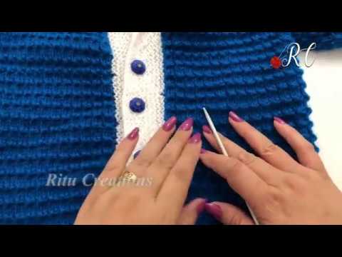 Knitting Frock Design /Pattern in hindi (part 1/2) - YouTube