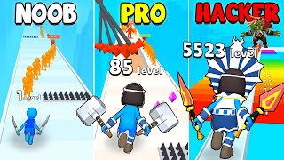 NOOB vs PRO vs HACKER in HIT & RUN: SOLO LEVELING 🔥 EVOLUTION To The MAX!