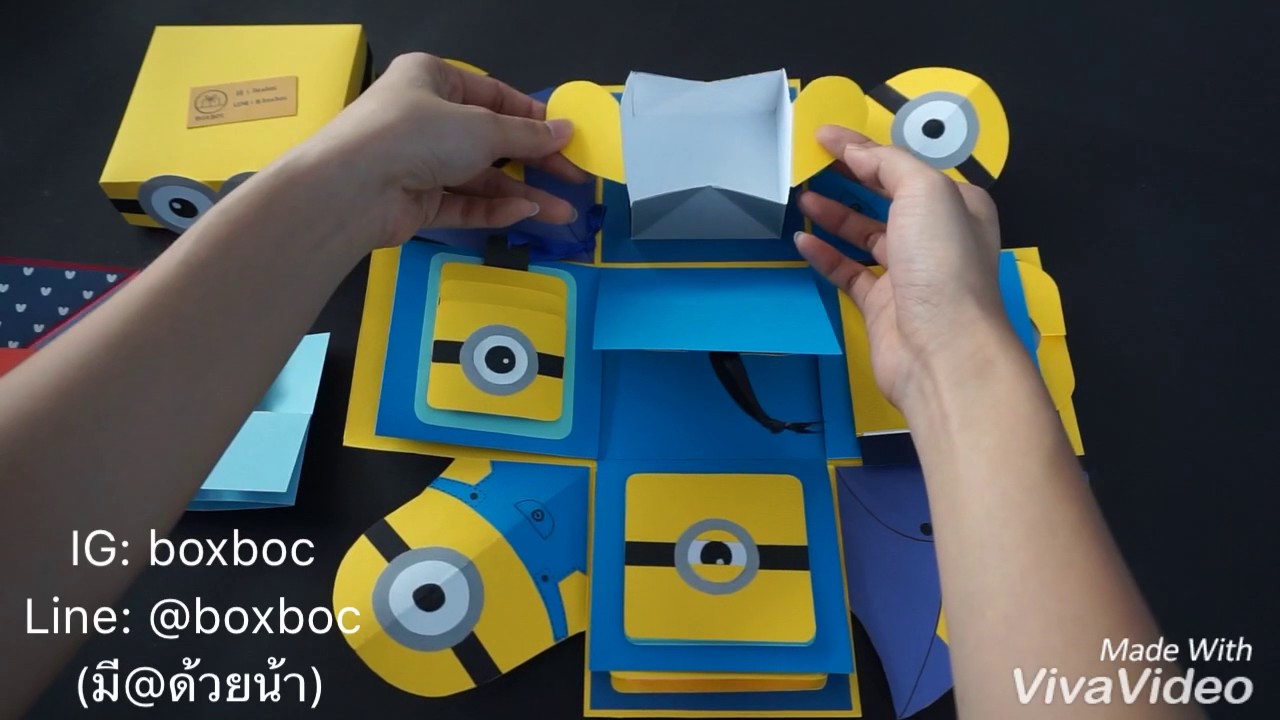Explosion box กล่องระเบิด ของขวัญแฮนด์เมดเพื่อคนพิเศษ - YouTube