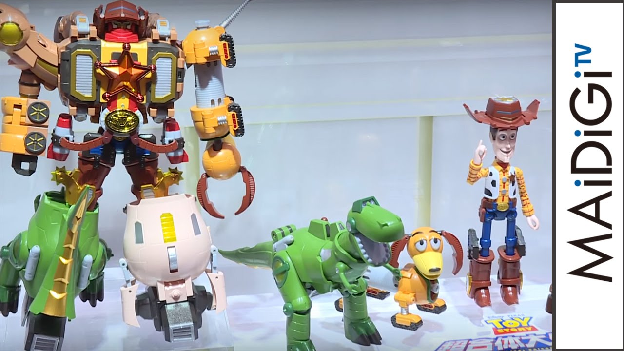 トイ ストーリーがまさかの5体合体ロボに 超合金と異色のコラボ Woody Toy Story Youtube