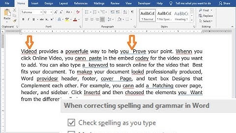 How to Hide Spelling and Grammar Errors MS Word Document
