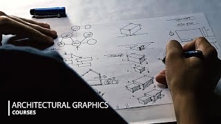 كورس الرسم المعماري | مهارات التقديم اليدوي |ARCHITECTURAL GRAPHICS