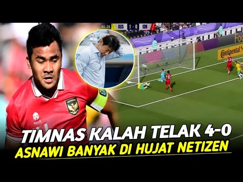 🔴TIMNAS MENELAN KEKALAHAN TELAK 4-0 KONTRA AUSTRALIA‼️ NETIZEN BANYAK MENGHUJAT ASNAWI#timnas