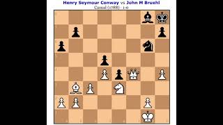 Famous Chess Game Henry Seymour Conway Vs John M Bryehi 1788 10