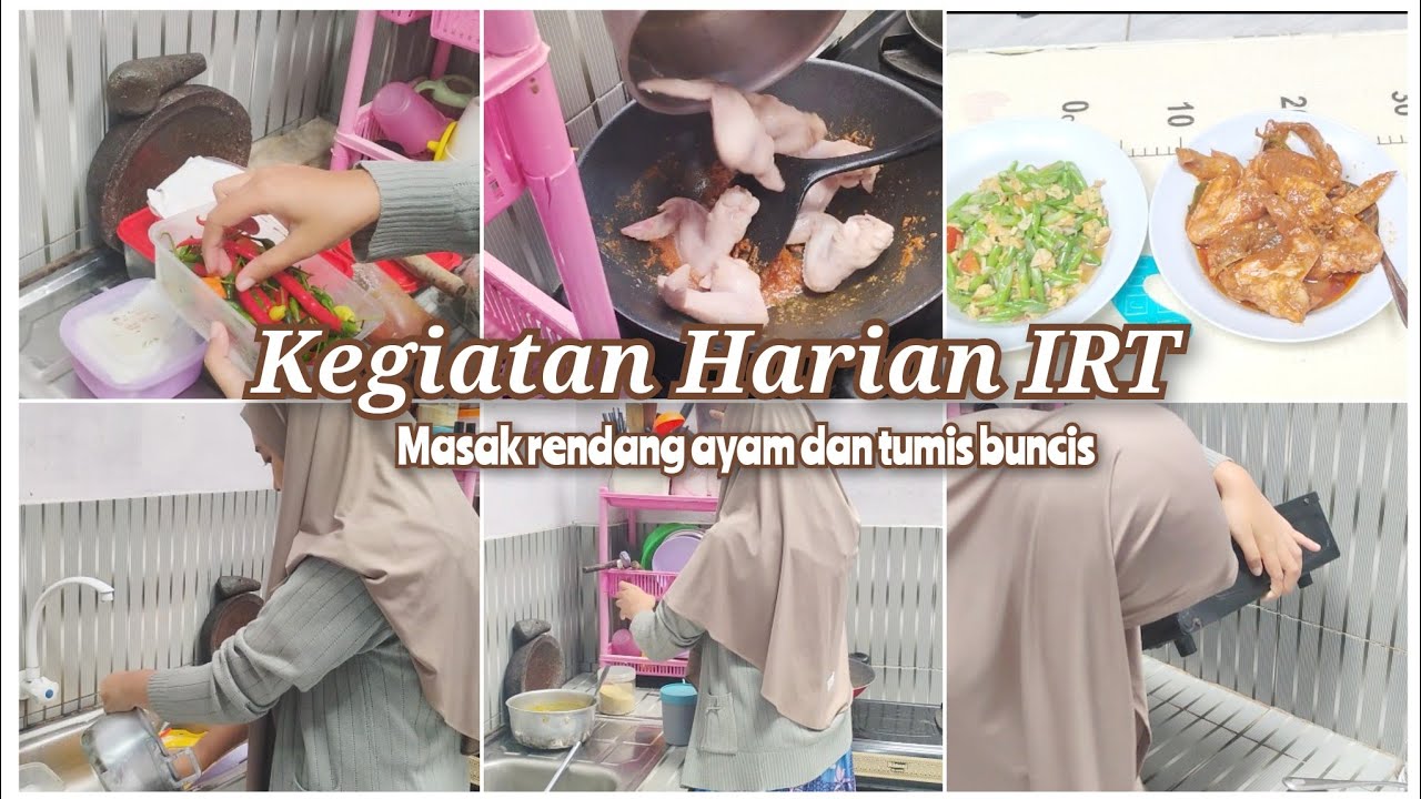 Kegiatan Harian IRT | Masak Simpel Rendang Ayam | Ide Menu Harian