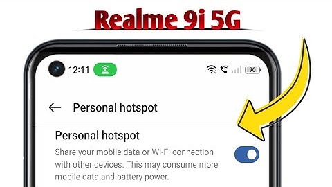 Hotspot Not Working on Realme 9i 5G Problem Solved