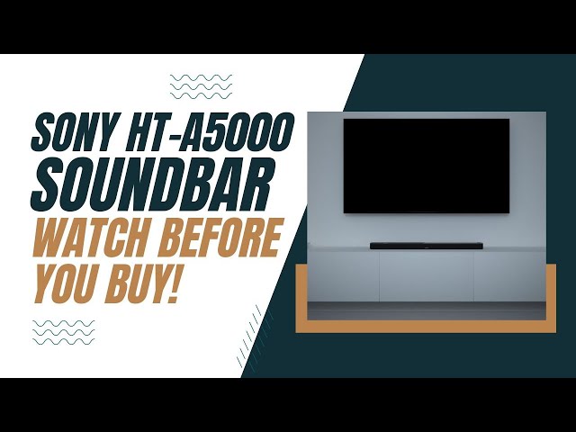 Sony HT-A5000 Soundbar - Watch Before You Buy! - YouTube