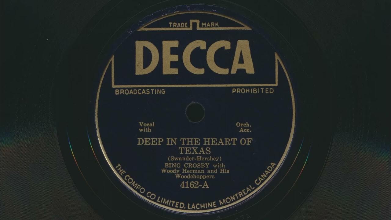 1942 BING CROSBY Deep In The Heart Of Texas WOODY HERMAN and his Woodchoppers - 78 RPM Record 1942 BING CROSBY Deep In The Heart Of Texas WOODY HERMAN and his Woodchoppers - 78 RPM Record